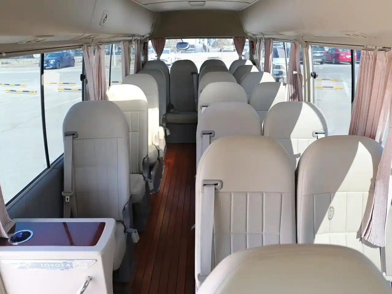 2019 Toyota Coaster 4.0L Luxury SUV GRB53L-ZEMNK 23-seat model with armrest 9GR — миниатюра 5