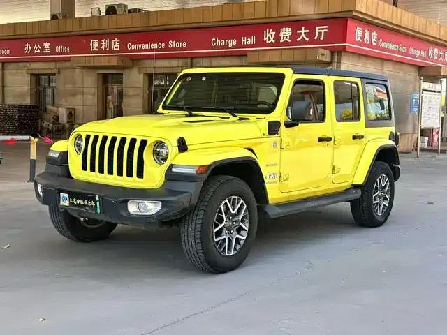 Jeep Wrangler New Energy 2022 Model 4-Door 2.0T 4xe Sahara Fluorescent Yellow Limited Edition
