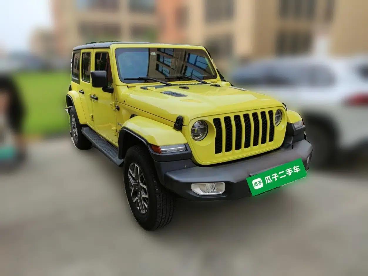 Jeep Wrangler New Energy 2022 Four-Door 2.0T 4xe Sahara Fluorescent Yellow Limited Edition — миниатюра 3