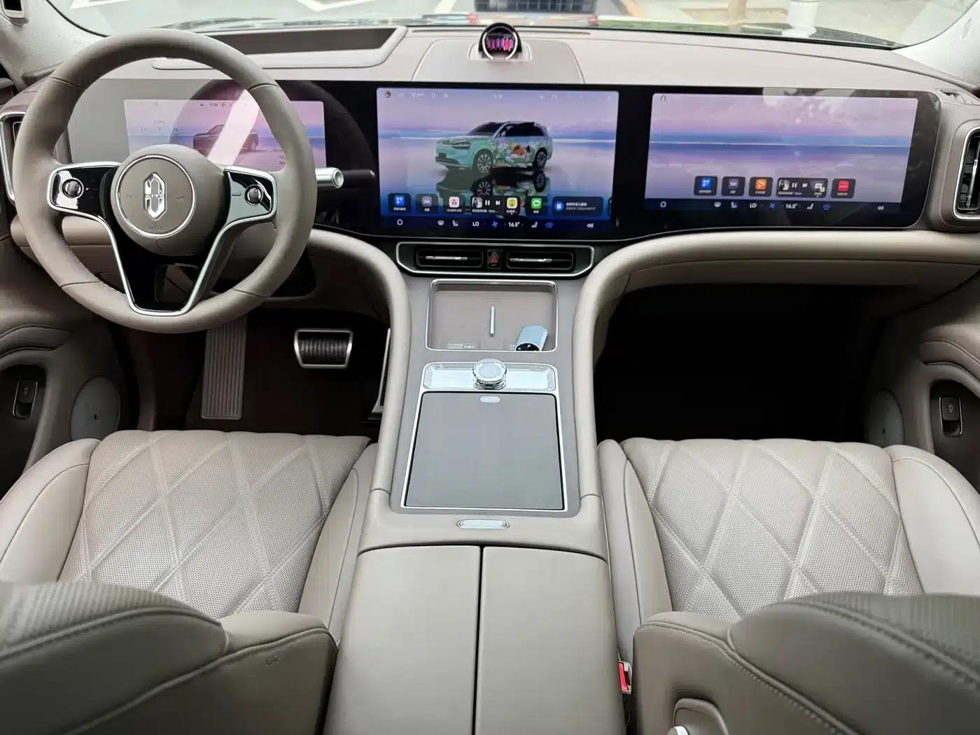 Wenjie M9 2025 Ultra Extended Range Edition 52kWh 6-Seat Version (192-line LiDAR) — миниатюра 11