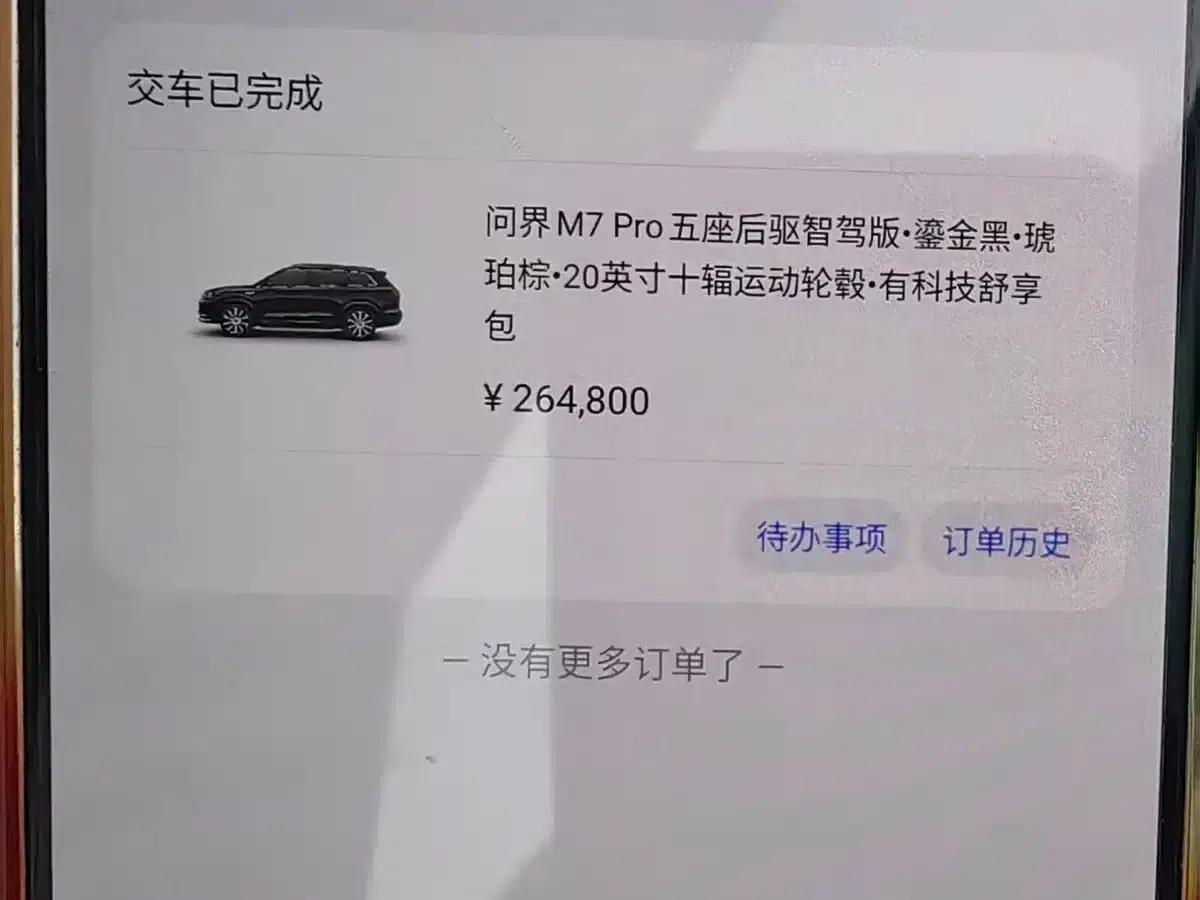 Wenjie M7 2024 1.5T Intelligent Driving Rear-Wheel Drive Pro Edition 5-Seater — миниатюра 24