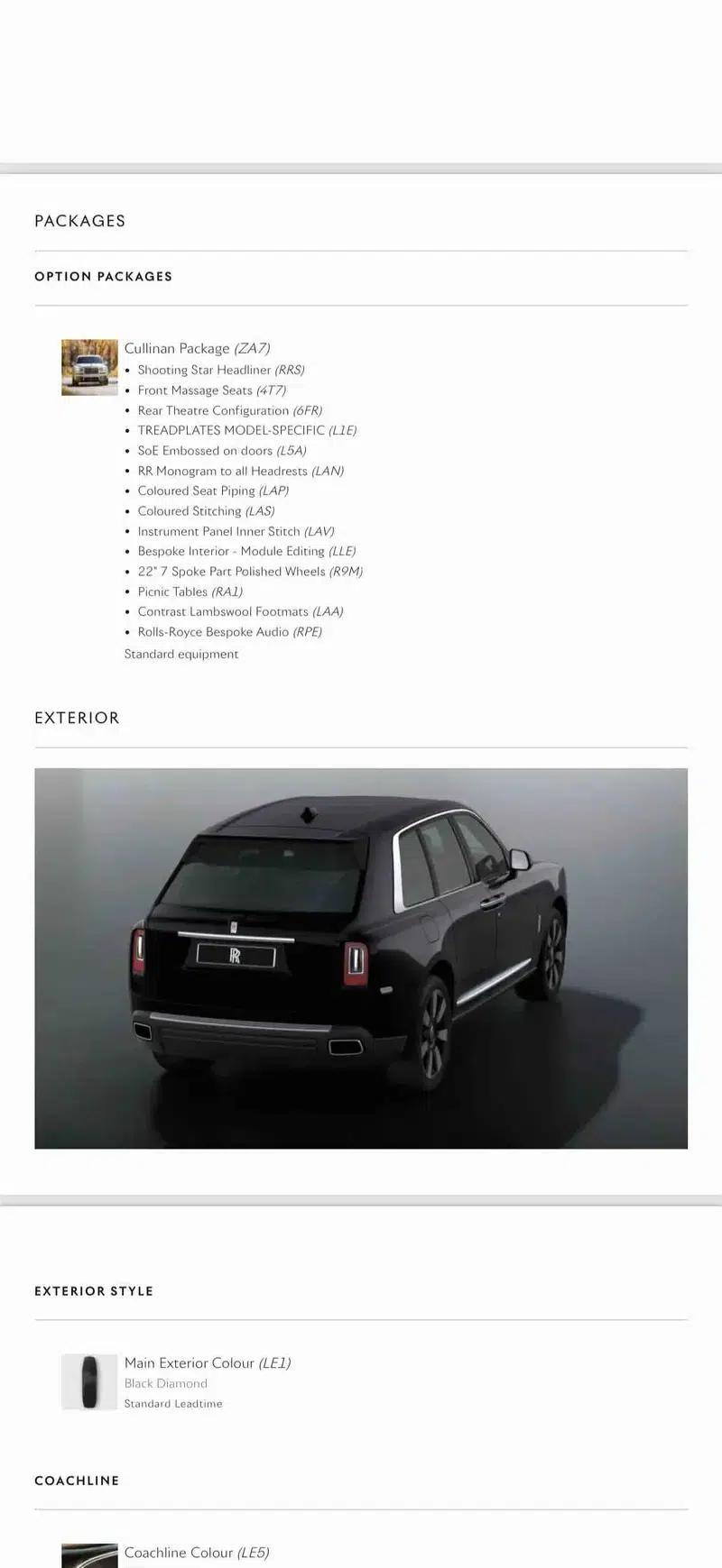2018 Cullinan, four-seater version — миниатюра 21