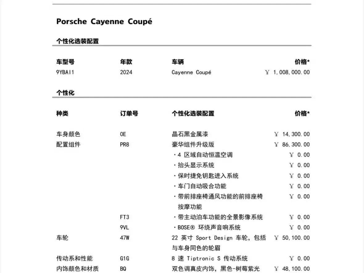 Cayenne 2024 Cayenne Coupé 3.0T — миниатюра 10