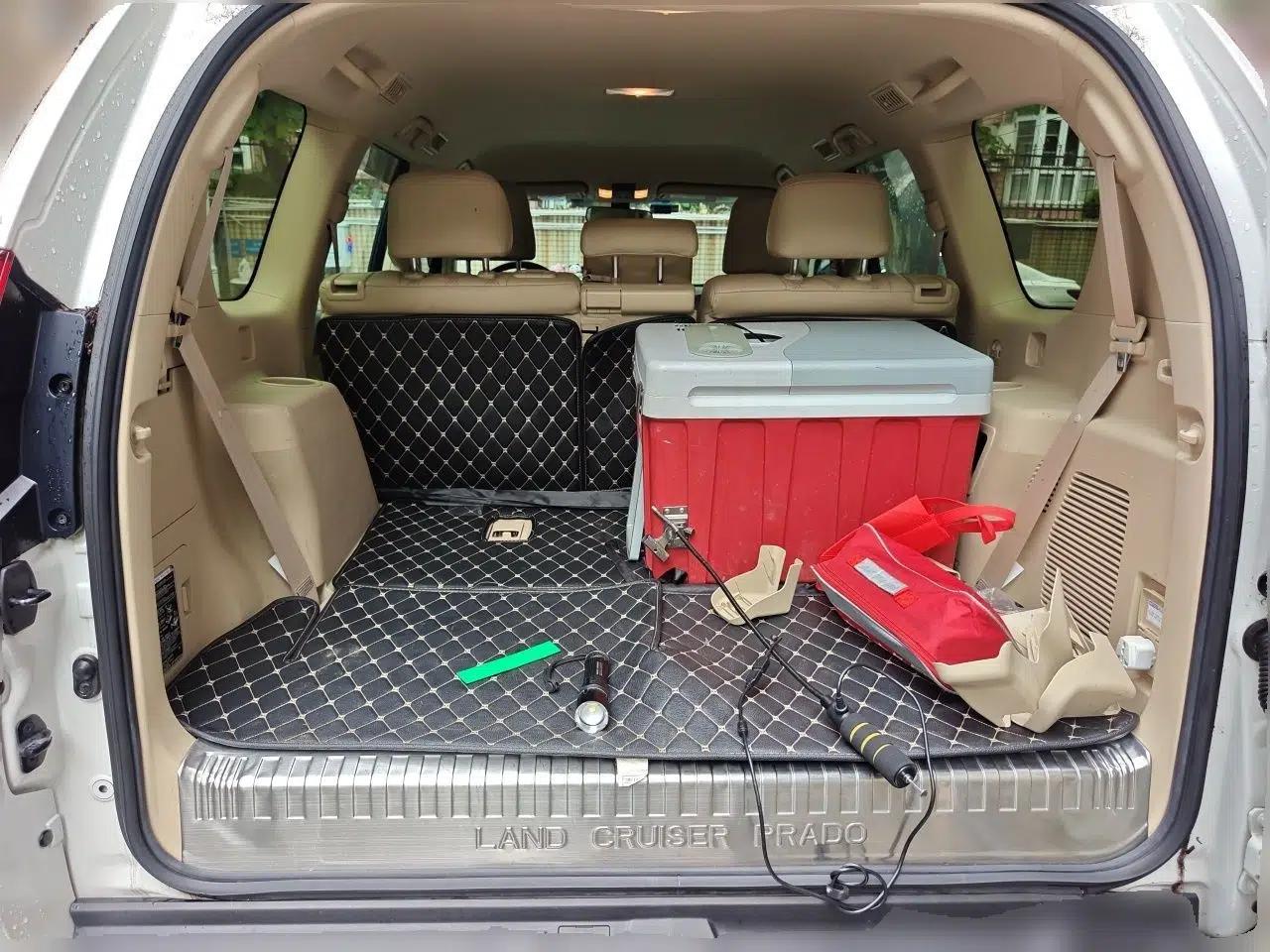 Toyota Prado 2015, 2.7L gasoline, 7-seater parallel import (9 airbags with refrigerator) — миниатюра 19